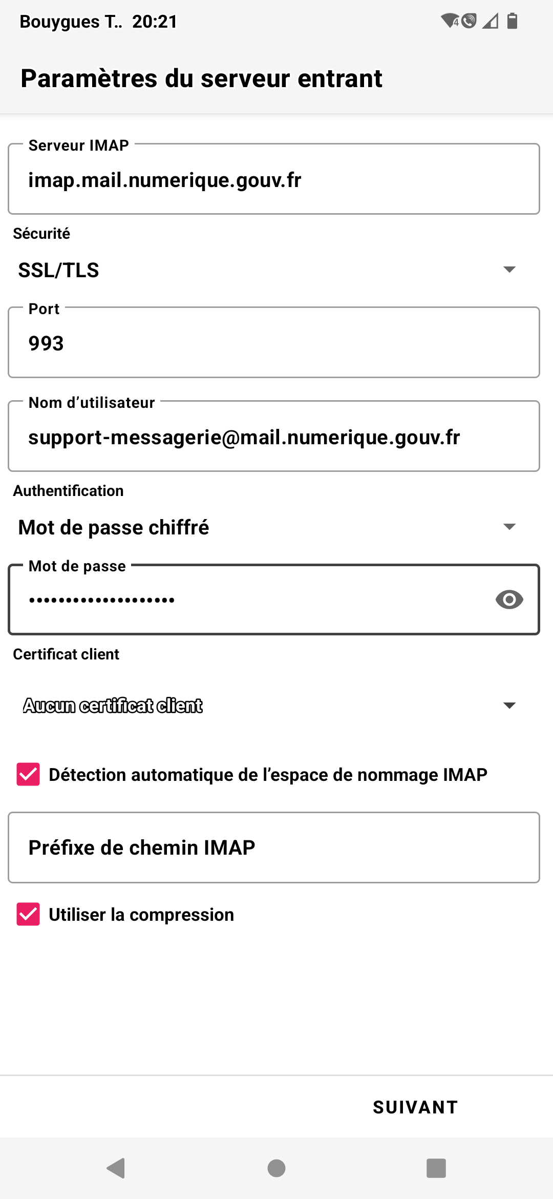 email mobile