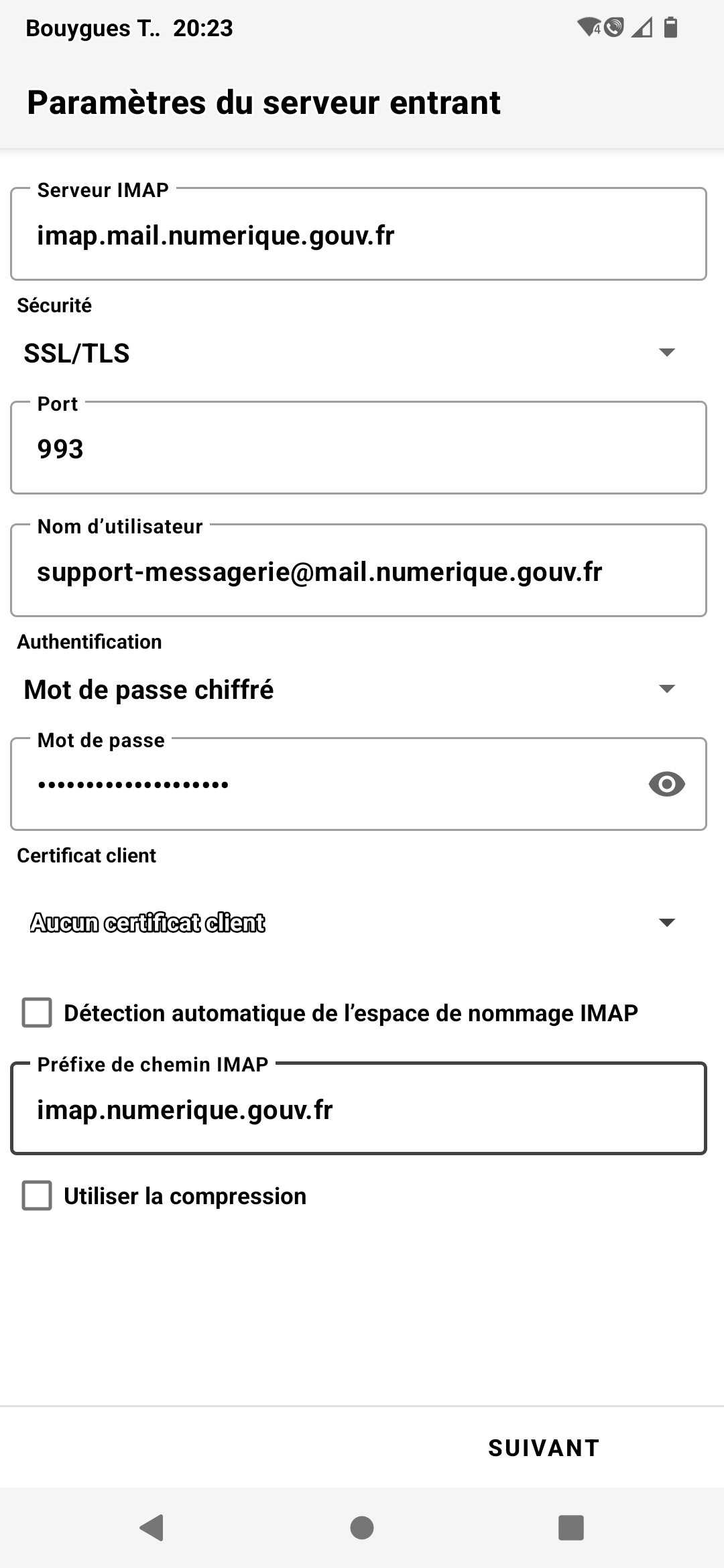 email mobile